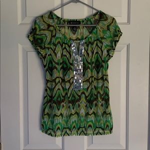INC Sheer Blouse Size Medium